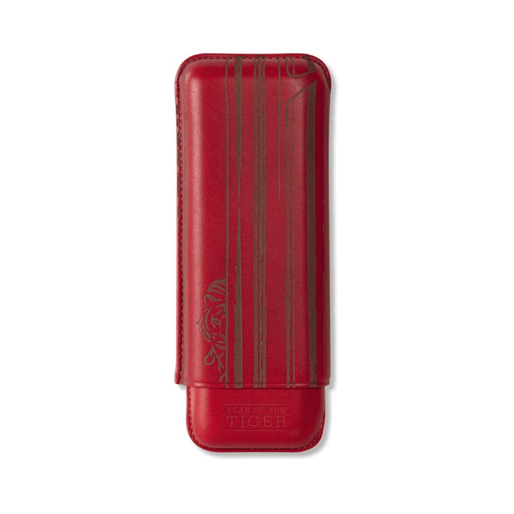 Year of the Tiger Cigar Leather Case